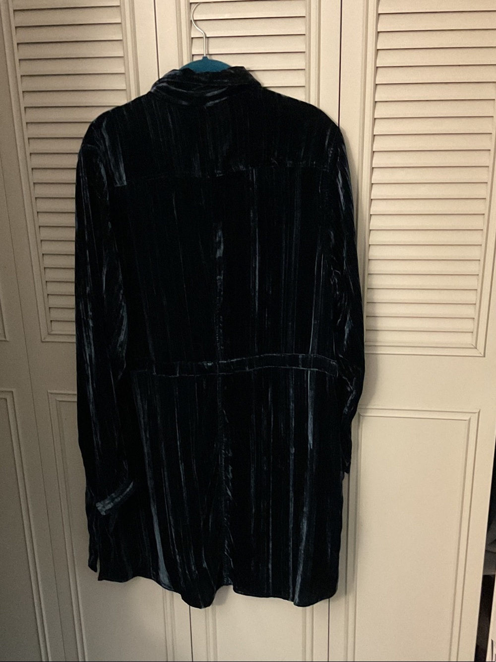 Coldwater Creek Deep Teal Velvet-Lined Jacket - Picture 3 of 3